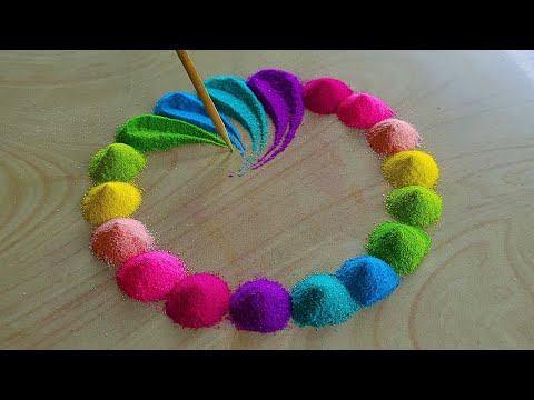 Video Satisfactorio | sand art color