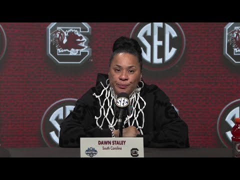 South Carolina Dawn Staley WIN over LSU for SEC tourn. title, addresses Cardoso fight and ejection