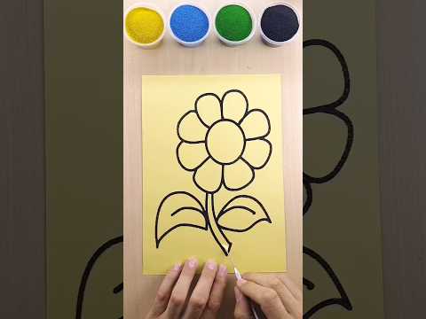 Sand painting rose #art #sandart #shorts