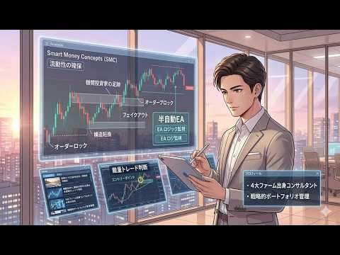 4大ファーム出身コンサルタントのSMCを意識した半自動EA運用と裁量トレードとは?【 gonzo 様】