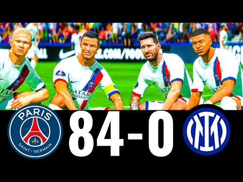 FIFA 23 - MESSI, RONALDO, MBAPPE, NEYMAR, ALL STARS | PSG 84-0 INTER MILAN | UCL FINAL | PS5 4K