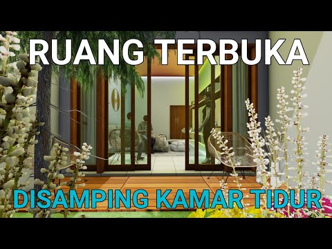 Interior rumah minimalis interior kamar tidur, Nyamannya Ruang Terbuka di Samping Ruang Tidur