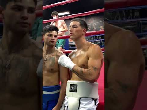 Ryan Garcia Tayler Holder Bryce Hall in the gym ready for war