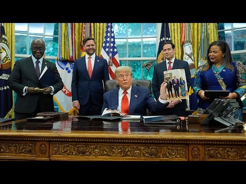 YouTube video thumbnail: UN Says the DRC-Rwanda Peace Deal 'is not Being Respected'
