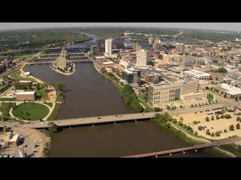 YouTube video thumbnail: Iowa Land and Sky: Iowa Cities, Towns and Waterways