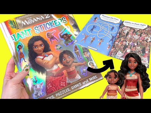 Movie 2 Movie DIY Giant Stickers, Activities, Puzzles, Games Book with Dolls