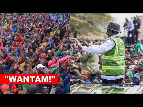 "WANTAM WANTAM!" GEN Z Chant infront of President Ruto in lucky summer, police take action!
