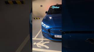 Here’s the walk up lighting of the Ford Mustang Mach-E. Gimmick? Yes. Cool? Also yes! #topgearph