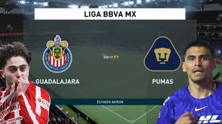 Chivas vs Pumas - Liga MX J13 - Simulación FIFA 