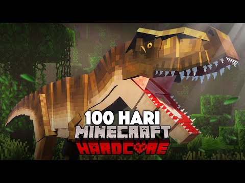 100 Hari Minecraft Hardcore Jurassic Island