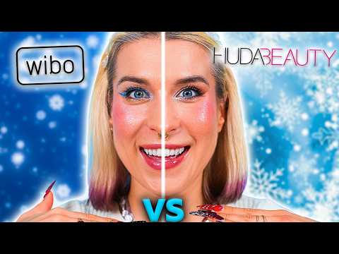 ♦ TEST ZIMOWEJ KOLEKCJI WIBO vs HUDA tanio vs drogo! pół twarzy challenge ♦ Agnieszka Grzelak Beauty