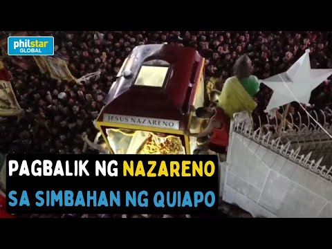 Imahe ng Hesus Nazareno nakabalik na sa Quiapo Church