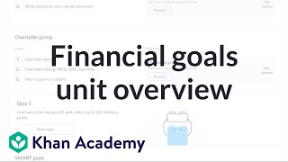Financial goals unit overview | Teacher resources | Financial Literacy | Khan Academy
