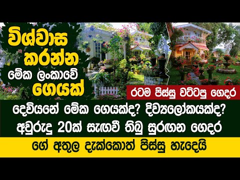 සුරංගනා ලෝකෙන් ගෙනාපු ලංකාවේ එකම ගෙදර - Dhammi Godamunne's Fairy House