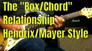 Hendrix-y Lick Showing The Pentatonic/Chord/Box Relationship Between Boxes 2 and 1