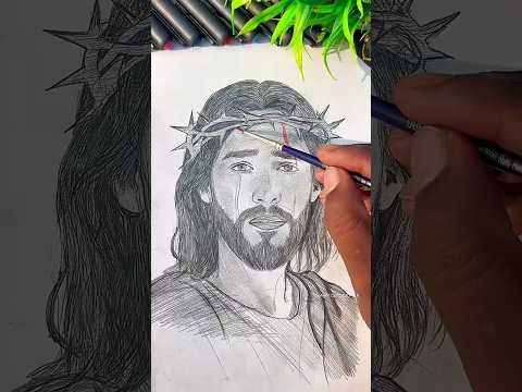 Art Of Jesus ❤️✝️ #shorts #trending #jesus #painting