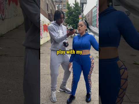 JAYLEE TRIES TO FINISH MY FREESTYLE ??..#nyc #publicinterview #reels #nydrill #freestylerap #viral