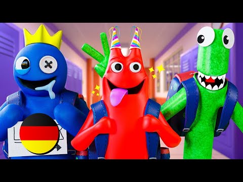 BLAU und BAN BAN in der SCHULE?! - Garten of Banban & Rainbow Friends Animation
