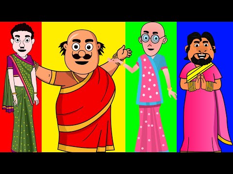 Motupatlu Sarees Wrong Heads | MOTU PATLU Wrong Heads with Saree | Wrong Head Puzzle