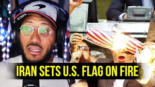‘Death to America’ Chants as Iran’s Parliament TORCHES U.S. Flag
