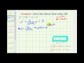 Differential Equations and Integrating Factors
