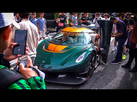 Billionaire driving his $4 Million Koenigsegg Jesko in London
