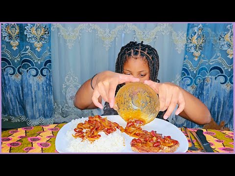 FRIED PORK, RED BEANS, RICE MUKBANG | chitchat