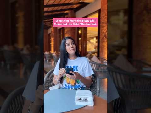 When You Want the FREE WiFi Password in a Cafe / Restaurant | Anisha Dixit | #shorts