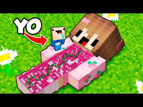 ME METÍ en el CUERPO de mi AMIGA en Minecraft 😱😂 BEBE NOOB en MINECRAFT