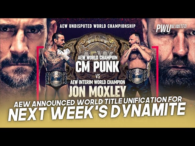 AEW World Title Unification Match Announced For Next Week's Dynamite