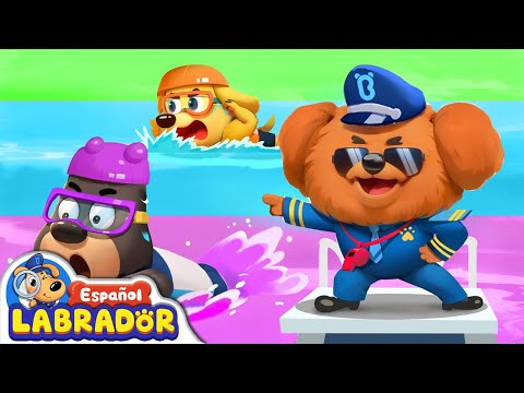 🔍Sheriff Labrador -Dobie Aprende a Nadar 🏊 | Videos para Niños | BabyBus en Español