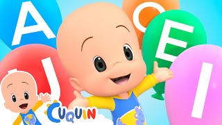 Learn with Cuquin and the Balloons Vowels