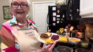 Retired Happy Cooking ~ CORN PUDDING, VEGETARIAN SLOPPY JOES, WEEKEND BLUEBERRY PANCAKES