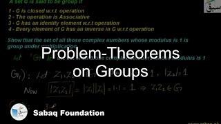 Problem-Theorems on Groups