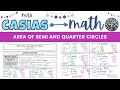 Finding Areas of Semi-Circles and Quarter-Circles