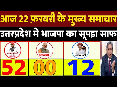 Today Breaking News ! आज 22 फ़रवरी 2024 के मुख्य समाचार बड़ी खबरें, Congress News, Election