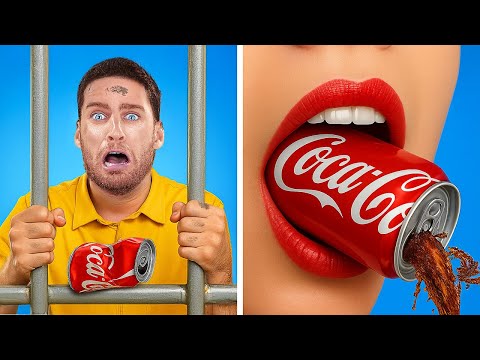 CEZAEVİNE YEMEK SOKMA YOLLARI! 🚓🍟 Komik El İşi Hileleri ve Gizli Atıştırmalıklar 123 GO! CHALLENGE