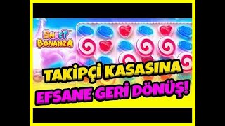 SWEET BONANZA 1000 🍭 900 TL TAKİPÇİ KASASIYLA OYNUYORUM ! KASAYI UÇURDUK 🍭 GERİ DÖNDÜK