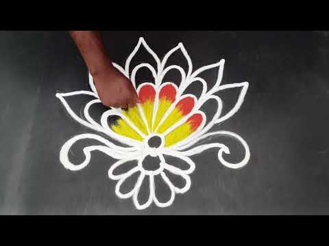 Simple Rangoli Designs for Home | Chitti Muggulu | Mini Bandi