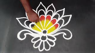 Simple Rangoli Designs for Home | Chitti Muggulu | Mini Bandi