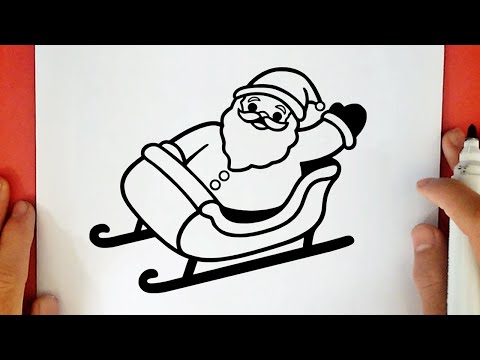 COMO DESENHAR O PAPAI NOEL | TRENÓ