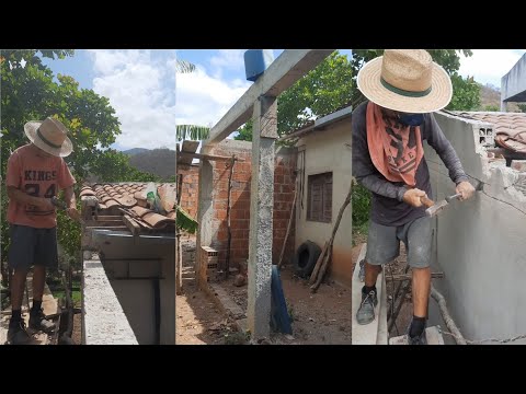 Fazendo formato de 3D na minha CASA Depois a Coberta do Alpendre