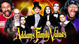 ADDAMS FAMILY VALUES (1993) IS BETTER THAN THE FIRST? MOVIE REACTION First Time Watching | Wednesday