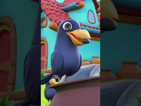 प्यासा कौवा, Pyasa Kauwa Kahani #shorts #hindibalgeet #crow #thirstycrow #stories #shortsvideo #yt