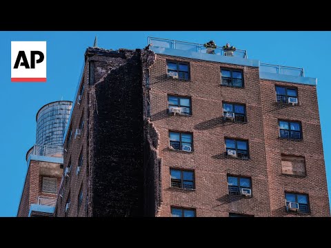 YouTube video thumbnail: Apartment Building in New York City Collapses, No Injuries Reported