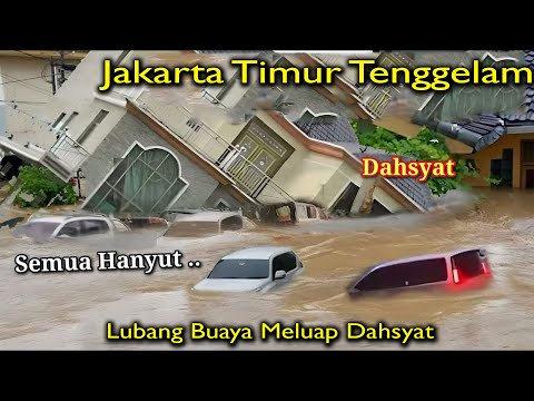 JAKARTA TIMUR MELUAP BESAR!! NGERI LUBANG BUAYA TERSAPU BANJIR PARAH