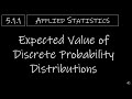Expected Value in Probability Distributions
