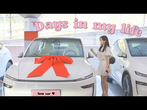 vlog 테슬라 모델Y 주니퍼 출고 🚗🤍 | 운전면허 따고 주행까지 | 당일치기 강릉 여행