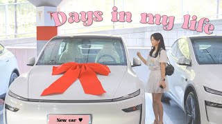 vlog 테슬라 모델Y 주니퍼 출고 🚗🤍 | 운전면허 따고 주행까지 | 당일치기 강릉 여행