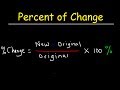 Calculating Percent Change: Increase and Decrease Problems